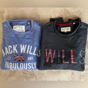 TWO Jack Wills Casual Crewneck Sweaters, Size M